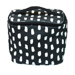 Lunch Bag with Black and White Print Design