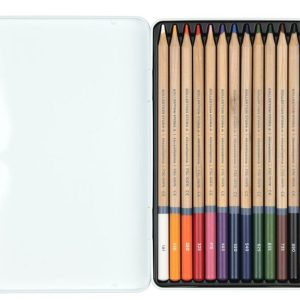 Watercolor pencil 12 colors and brush