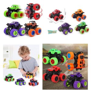 Neon Monster Trucks 4pc