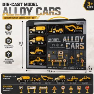 Alloy Construction Car Set