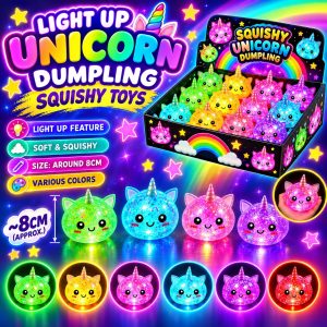 Unicorn Glitter Dumplings with Light