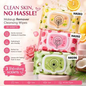 Ushas Makeup Remover Cleaning Wipes 30 Sheets
