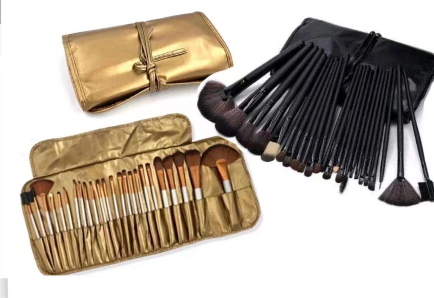 24Pc Makeup Brush Set In Pouch