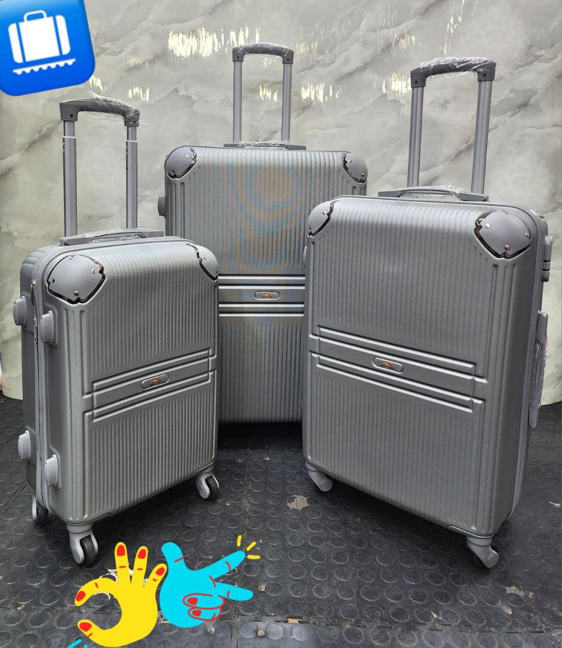 3pc Luggage Sets 9