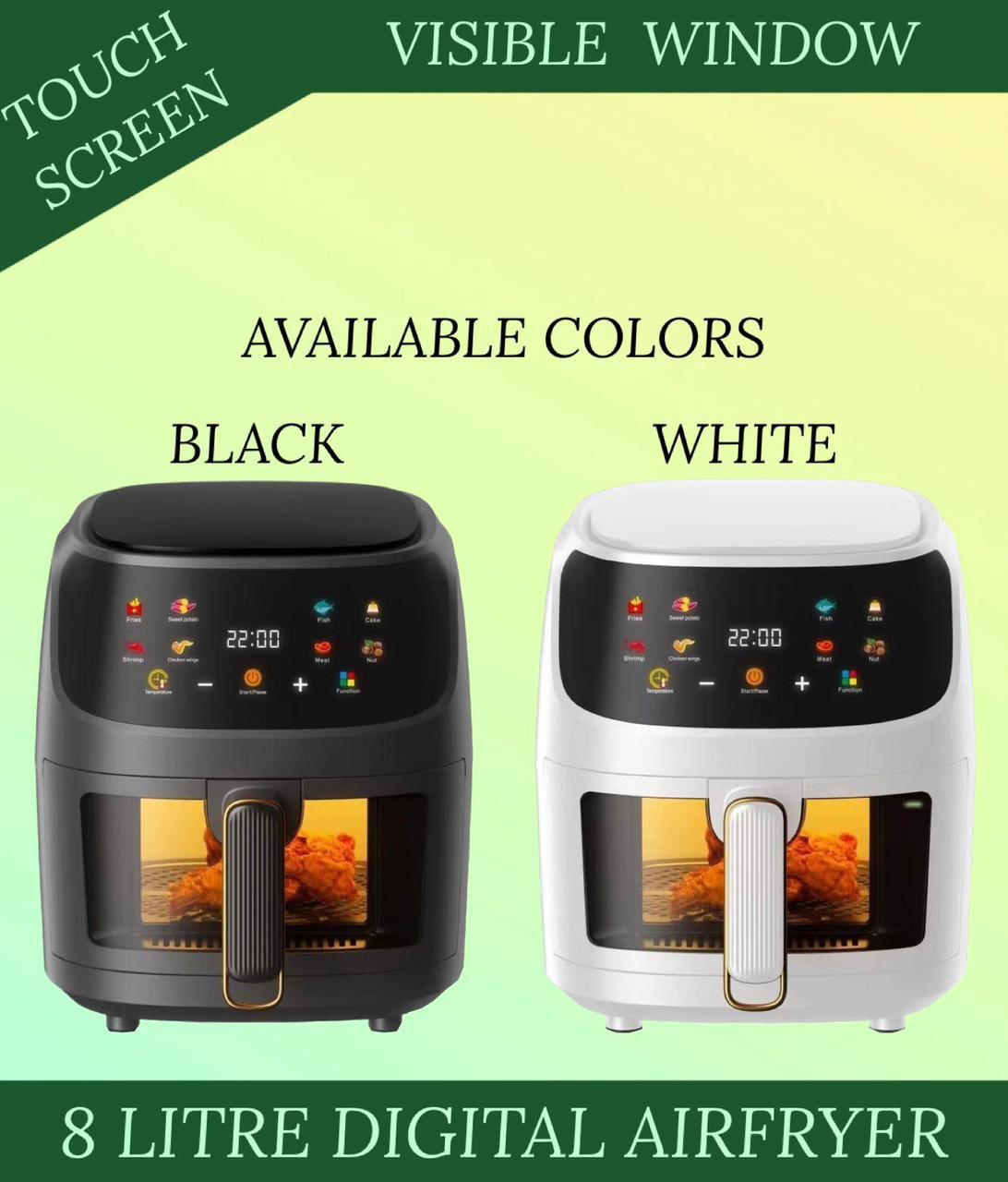 8L Glass Display Airfryer