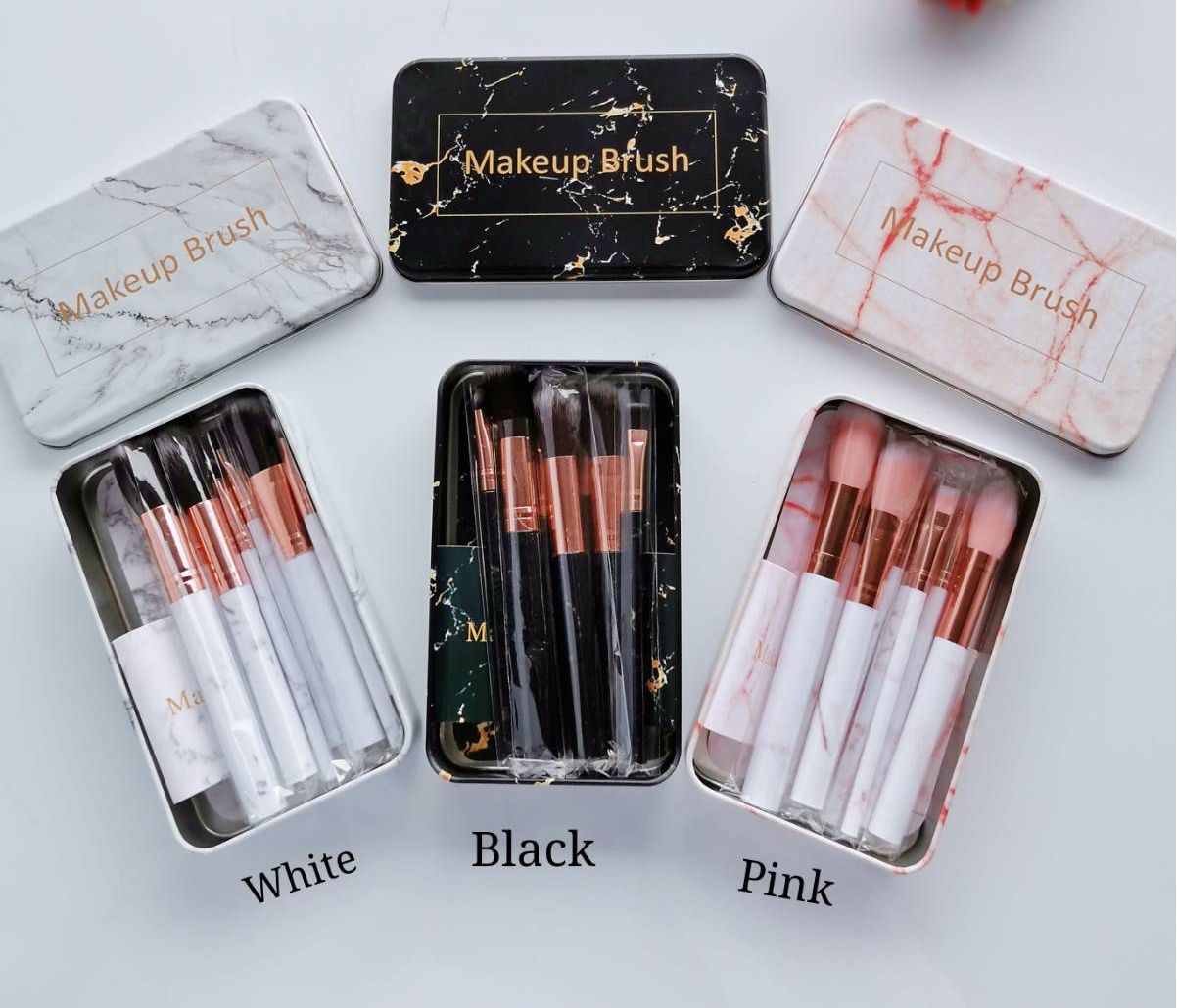 8Pc Makeup Brush In Tin