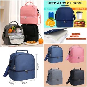 Double Layer Lunch Bag