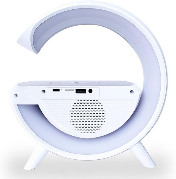 LED Wireless Charger With Bluetooth Speaker And Alarm Clock 4