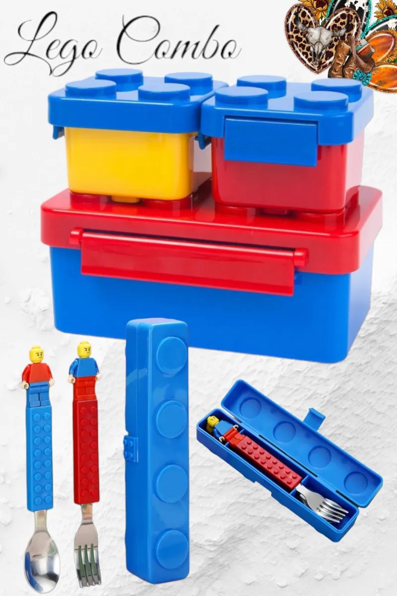 Lego Lunchbox And Cutlery