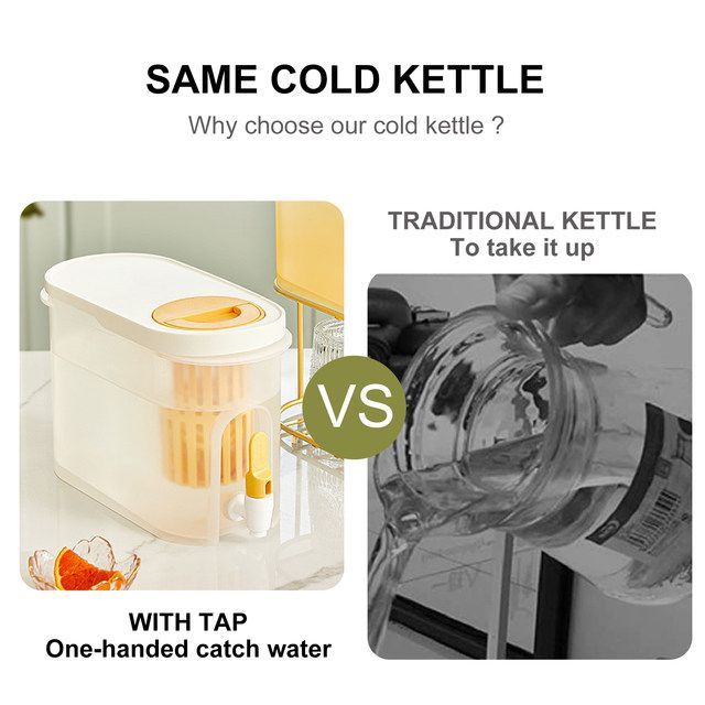 3.5L BPA Free Juice Water Dispenser with Infuser for Fridge or Room 2