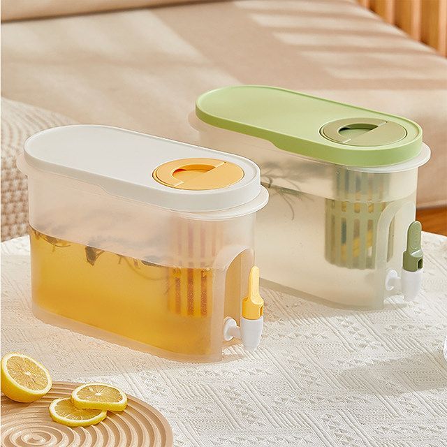 3.5L BPA Free Juice Water Dispenser with Infuser for Fridge or Room 3