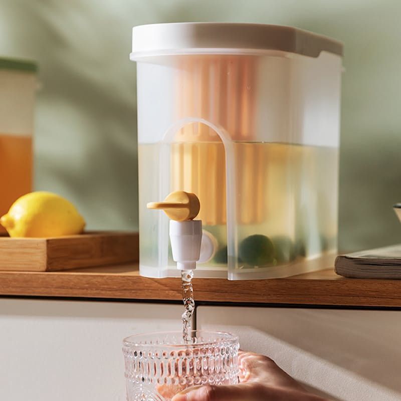 3.5L BPA Free Juice Water Dispenser with Infuser for Fridge or Room 4
