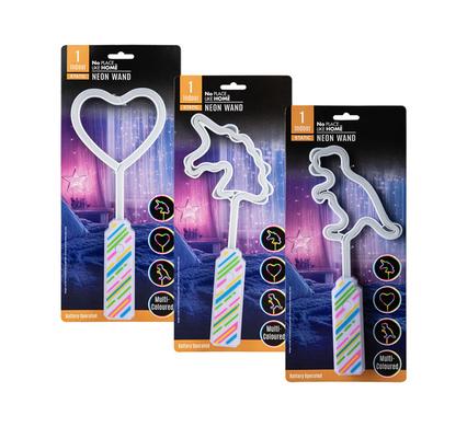 Orn Light Neon Wand Asstd 27cm