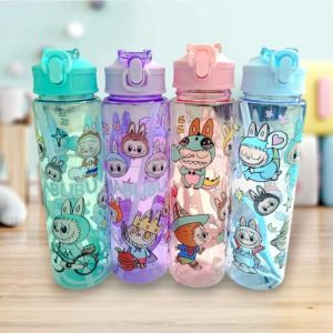800ml Labubu Water Bottles - Plastic
