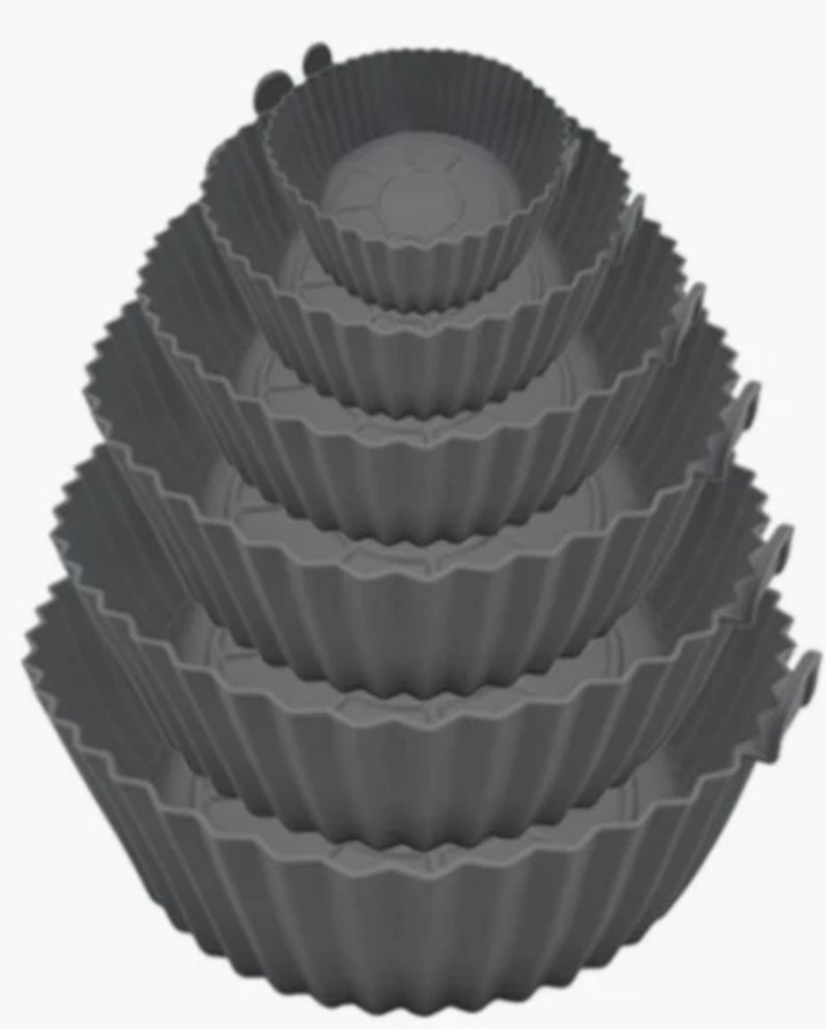 6PC Silicon Airfryer Liner Set 2