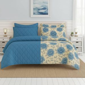 New Comforter Reversible Print & Plain