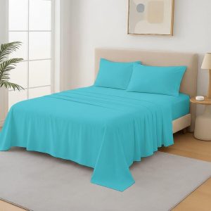 4 Piece Fitted Flat Sheet