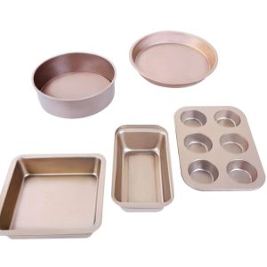 5Pcs Nonstick Bakeware Set Baking Tray Ovenware