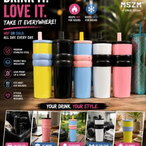 700ml Flask with Straw