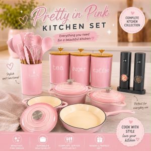 Pretty In Pink Kitchen Set