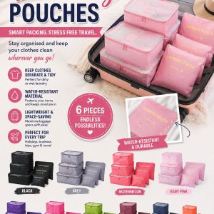 6PC Travel Packing Organizer Set