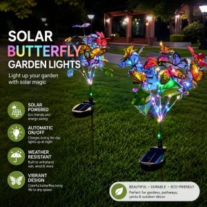 Solar Butterfly Garden Lights