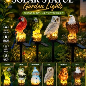 Statue Solar Garden Light