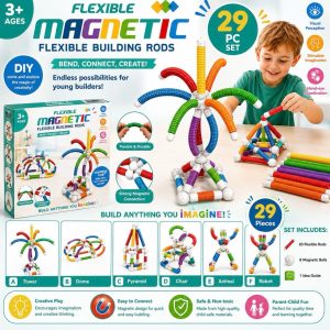Magnetic Building Rod Set