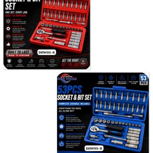 53PCS Socket & Bit Set