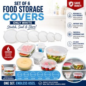 Silicone Sealing Lids Pack of 6