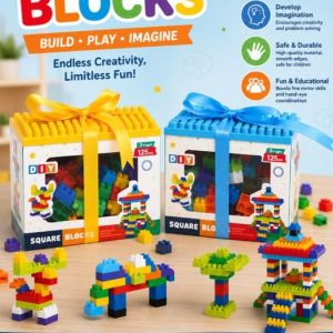 125pc DIY Square Blocks