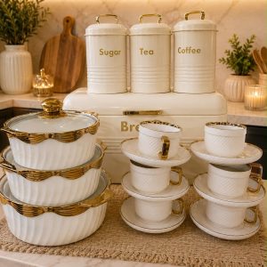 Pots, Cups and Breadbin Set Combo