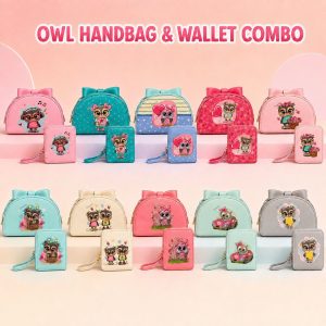 Owl Handbag and Wallet Combo