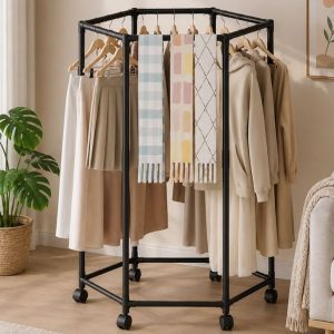 Hexagon Cloths Rack