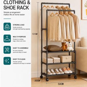 3 Tier Clothing and Shoe Rack