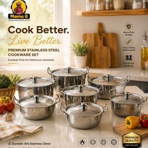Mama G Premium Stainless Steel Cookware Set