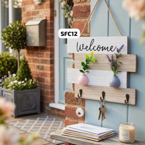 Welcome Key Holder Sign