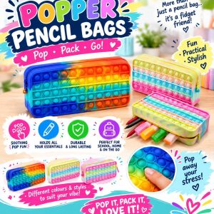 Fidget Popper Pencil Bags